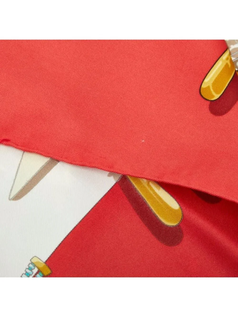 Hermes Carre 90 Mexico Mexique Scarf Red Multicolor Silk